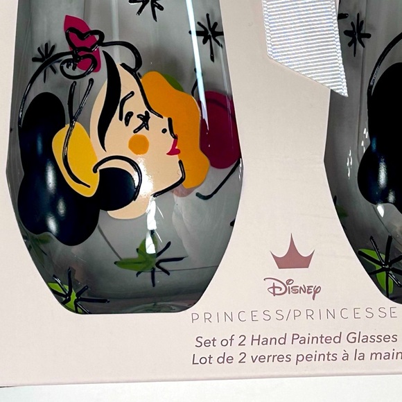 Disney Princess x Magenta - Snow White Hand Painted Glass Tumbler Set 🍎 - Picture 2 of 6